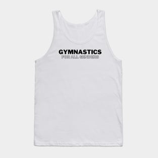 Gymnastics For All Genders (Black 1) Tank Top